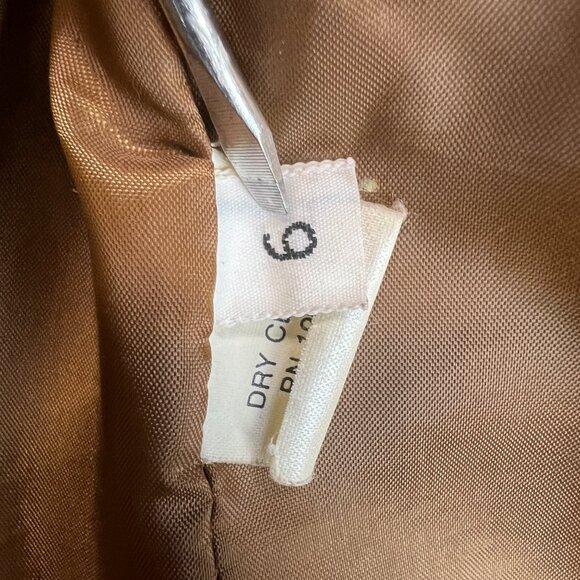 Vintage 90s DONCASTER Womens Plaid Topper Coat Mohair Blend Open A-Line Sz 6 - Picture 15 of 16